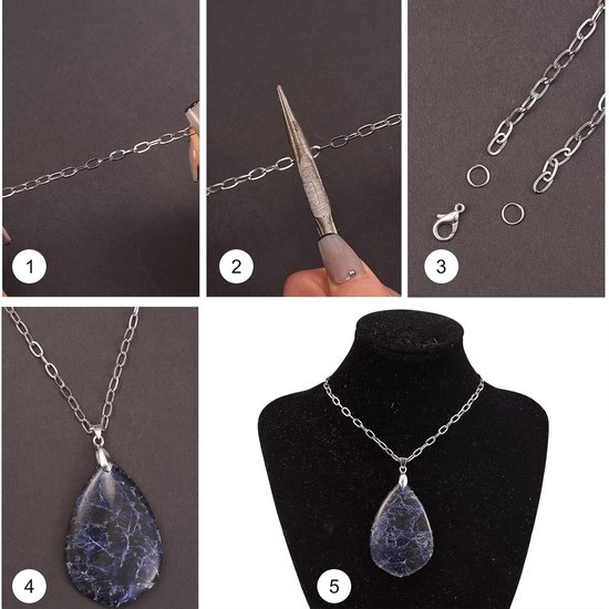 16,4 Voet/5 m Vacuüm Plating 304 Roestvrij Staal Kabel Kettingen met Spoel Ongelaste Platte Ovale Ketting voor Sieraden Riem Jeans Maken — afbeelding 2