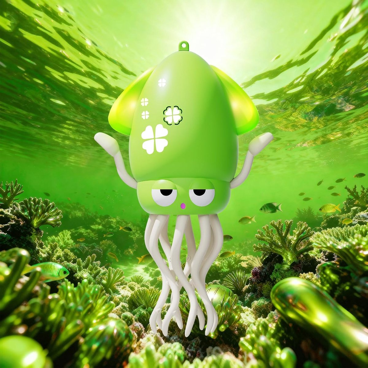 octopus, speelgoed, led, muziek, kruipen, groen | Elektrische waxsmelter met timer en dimmer. Smelt geurkaarsen veilig zonder open vlam. Inclusief 2 gloeilampen.