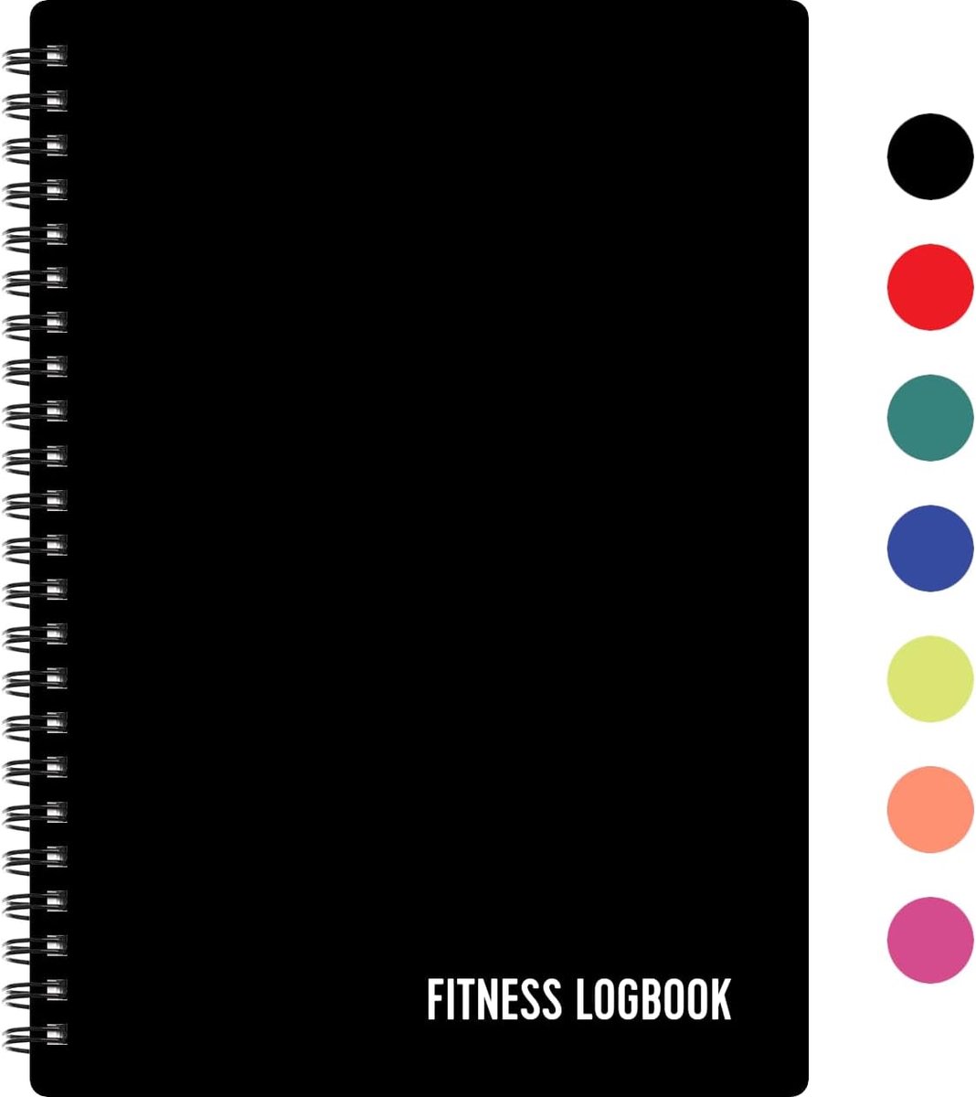 Fitnesslogboek - Volg 150 trainingen - Dik papier, duurzame omslag - A5 - Ongedateerd trainingsdagboek, Planner Logboek - Volg gewichtsverlies, spiergroei, sportschooloefening, vooruitgang in