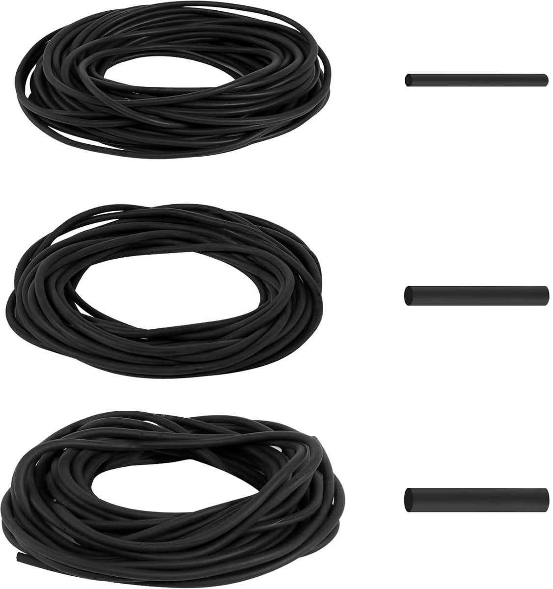 SnelShoppen - 30 m Joint Sealing Cord, Ø 4 mm/5 mm/6 mm, PE Ronde Dichtingskoord, Zwart, Dichtingsband voor Deuren en Ramen, Hoogwaardige EPDM Rubber,