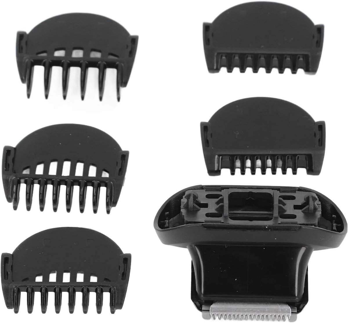 SnelShoppen - Vervangende Trimmerkop met 5 Opzetstukken en Kammen 1-7 mm, Compatibel met Diverse Series 5, 6, 7, Perfect voor Baard en Snor