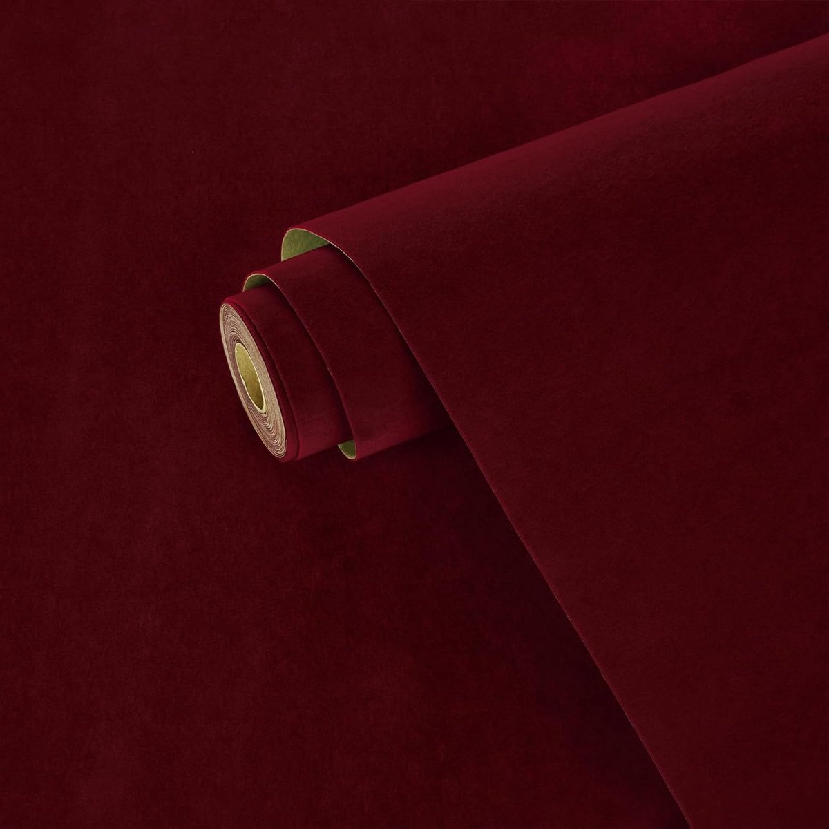 Zelfklevend behang rood fluweel 40 cm x 200 cm - Luxe decoratieve folie - Eenvoudig aan te brengen - ShopVlot
