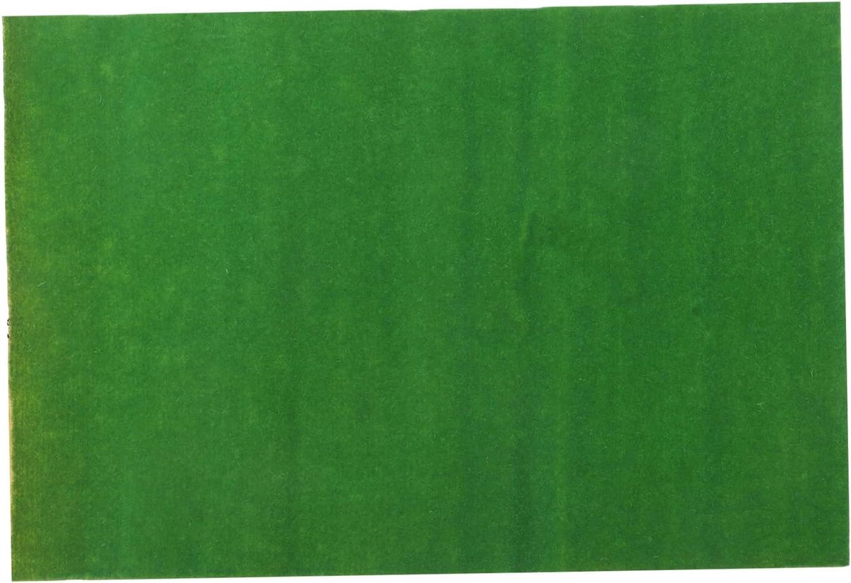 Kunstgras Gazonmat - Nep Gras Tapijt - Diorama Bouwen - Realistisch Uiterlijk - 50.5 x 35 cm - Groen