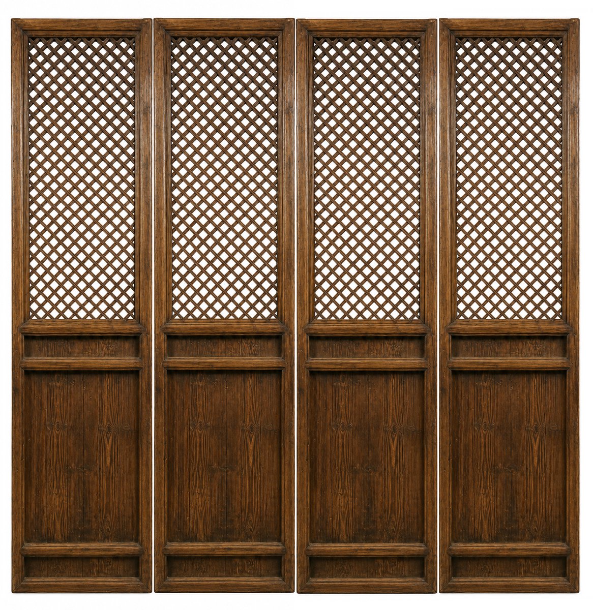 Fine Asianliving Antiek Chinees Kamerscherm Houten Panelen Handgesneden Set/4 Per Paneel B63xD8xH278cm Chinese Meubels Oosterse Kast