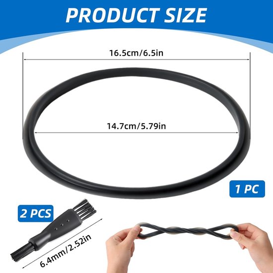 Sealing ring voor mixer, geschikt voor Monsieur Cuisine Connect en Smart, BPA-vrij silicone, vervangingsonderdeel voor keukenaccessoires, duurzame en flexibele afdichting — afbeelding 2