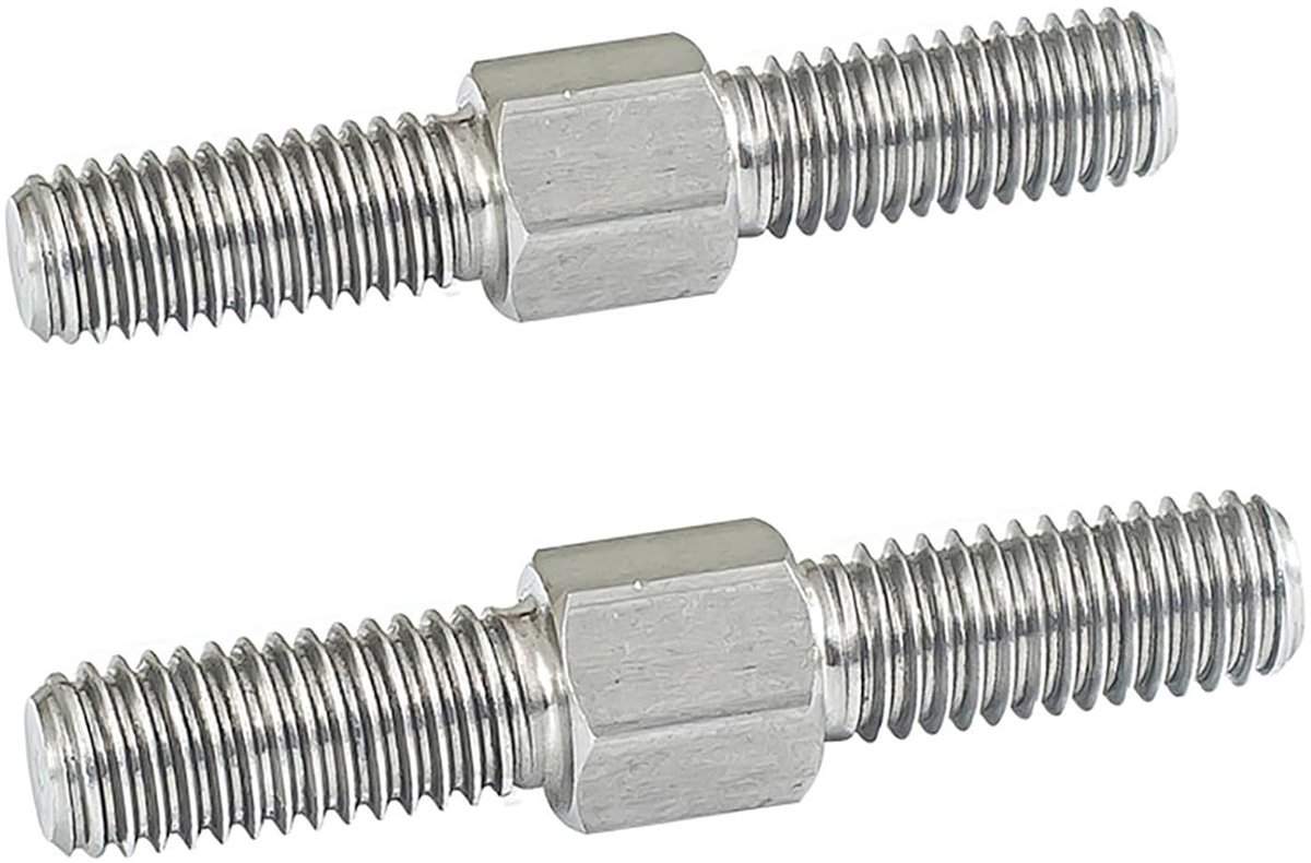 dubbelzijdige draadstang - 304ss links- en rechtsdraaiende draadbouten for industrieel en gezondheidszorggebruik(M4x80mm 2pcs)