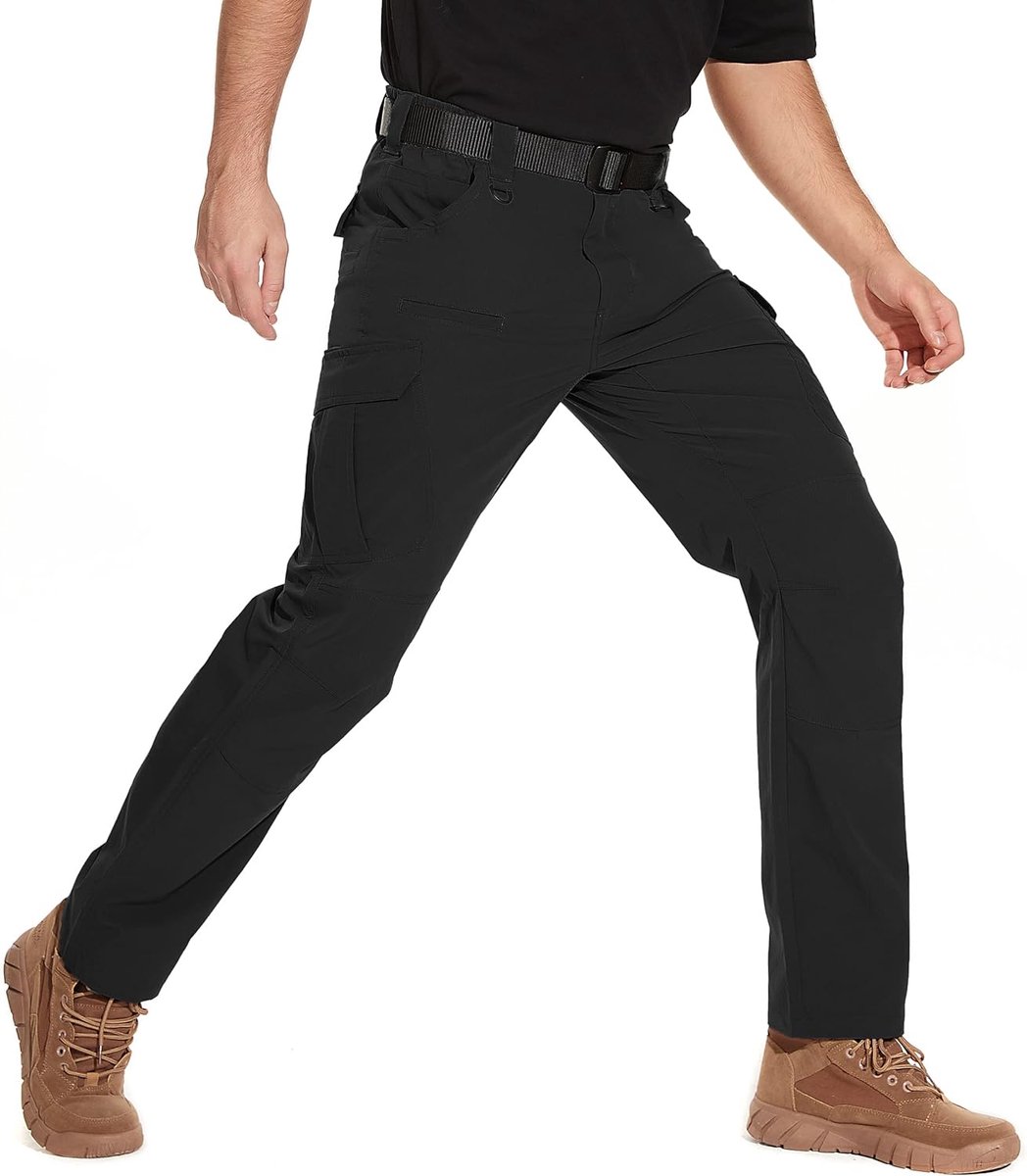 Tactische Broek voor Mannen, Waterbestendig Wandelen Cargo Broek Lichtgewicht Outdoor Werkbroek voor Mannen Ripstop