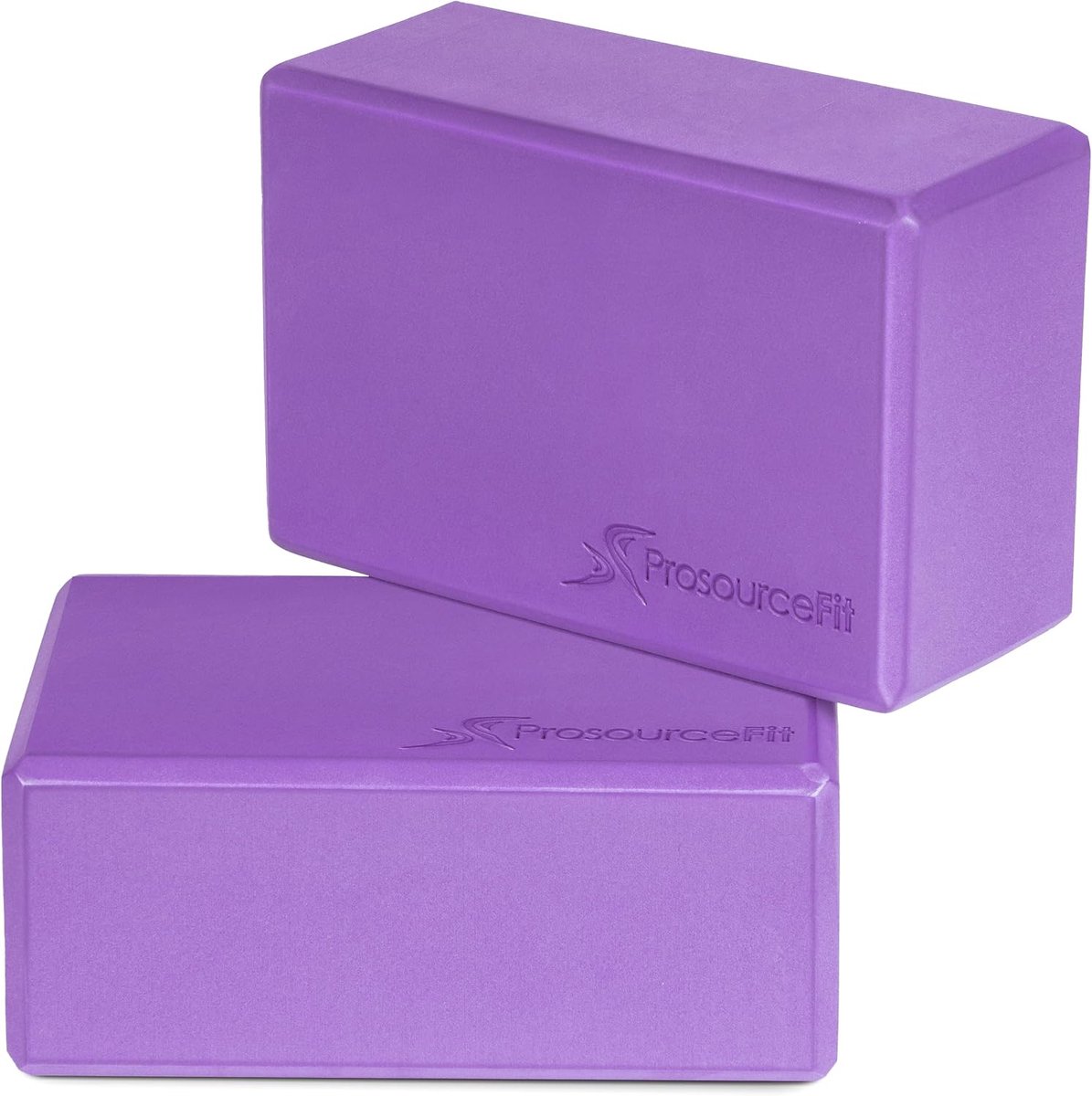 SnelShoppen - Yoga Blokken Paars 2 Stuks - Lichtgewicht Schuimrubber Blokken - Perfect voor Yoga, Pilates en Fitness - Ideaal voor Beginners en Gevord