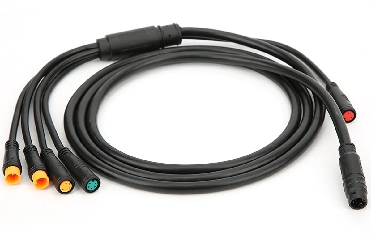 Elektrische Fietskabel, 1 tot 5 meter, Waterdicht, Met lichtfunctie, voor fietsers, voor buiten gebruik, voor waterdichte controller