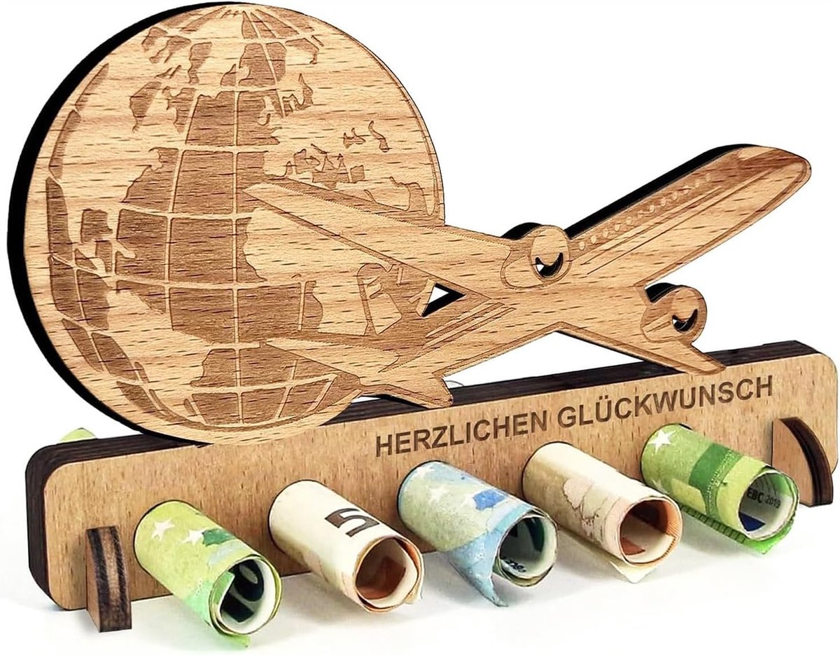 Houtzegezegde voor doop uit hout Geldgeschenk voor verjaardag Reisgeschenk voor vrienden Familie Decoratieve objecten