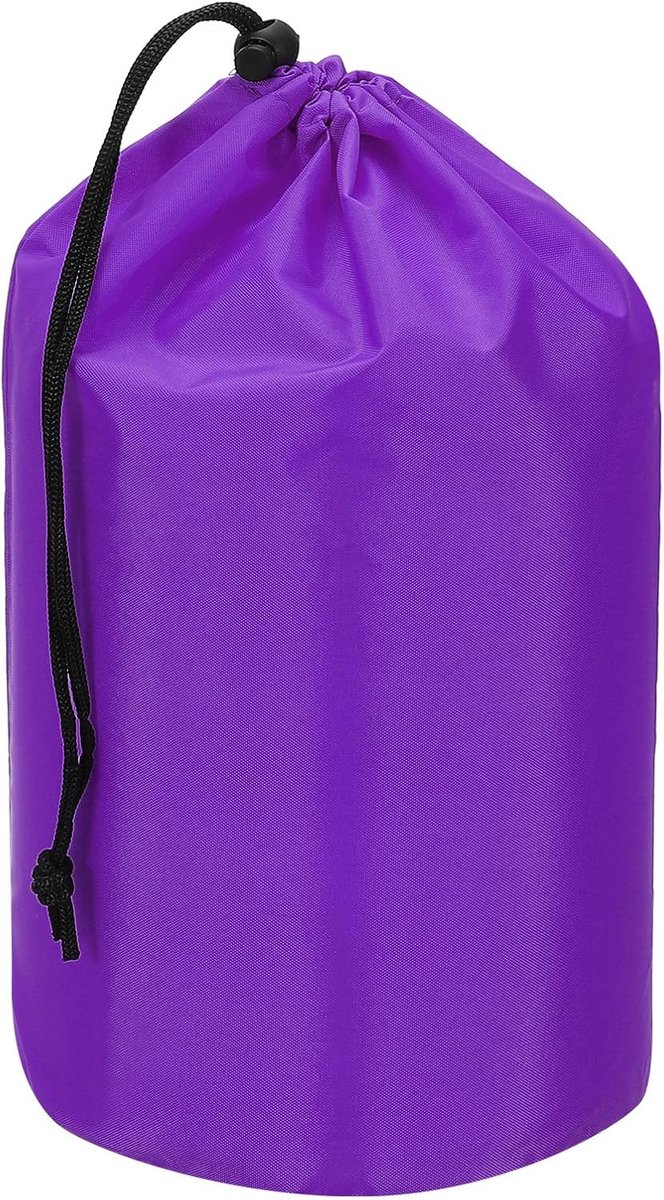 Stuff Sack, 9 x 16 Inch Waterdichte Outdoor Opbergzak Draagbare Trekkoord Stofklep Tas Lichtgewicht Slaapzak voor Camping Wandelen Backpacking, Paars