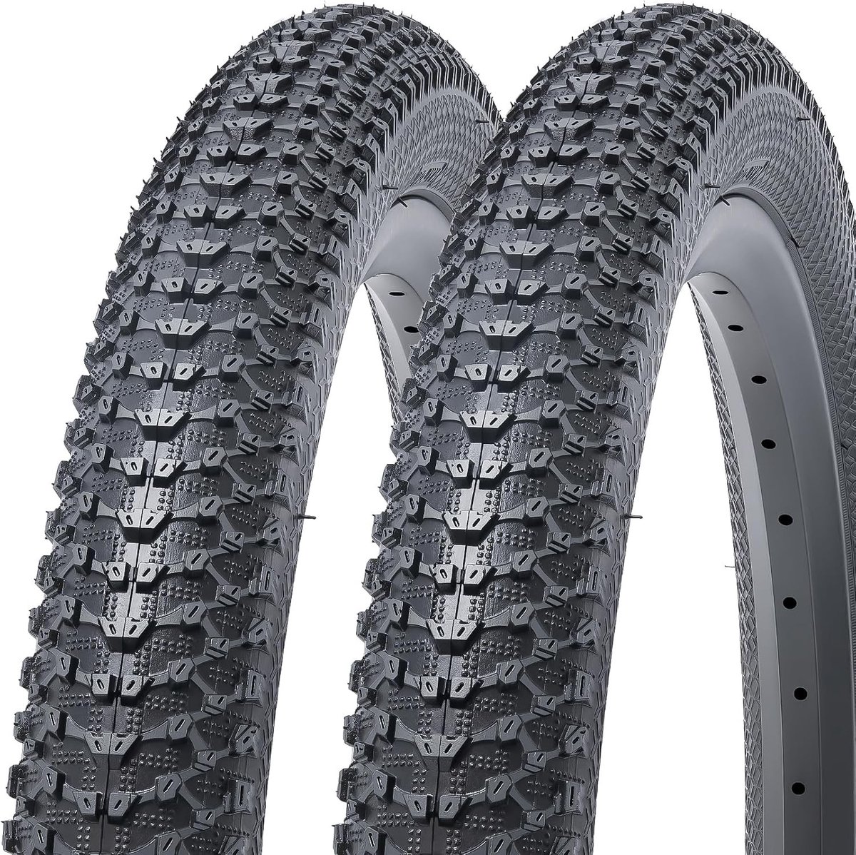 Set van 2 opvouwbare fietsbanden 22 x 2.125 inch voor mountainbike, stadsfiets en racefiets - Geschikt voor 22 x 2.10 en 22 x 2.20 banden