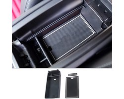 Mercedes A-Class W177 B-Class W247 GLA H247 CLA C118 2019+ Center Console Organizer met Opbergruimte voor Auto Accessoires en Armsteun (Wit)