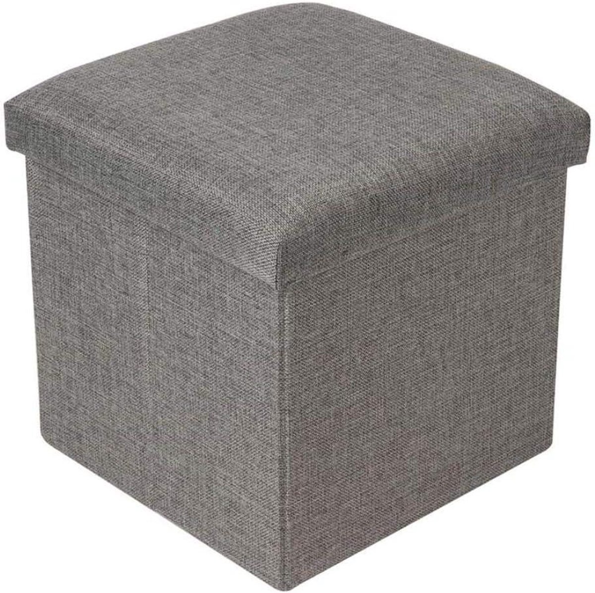 Opvouwbare Zitbank - Voetenbank Opbergkruk - Extra Opbergruimte - Snel Op te Zetten - 30 x 30 x 30 cm