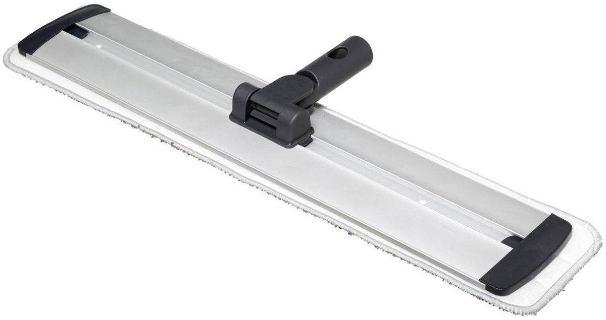 Click & Clean schuifbare microvezel vlakmop Five® - Grijs - Verstelbaar