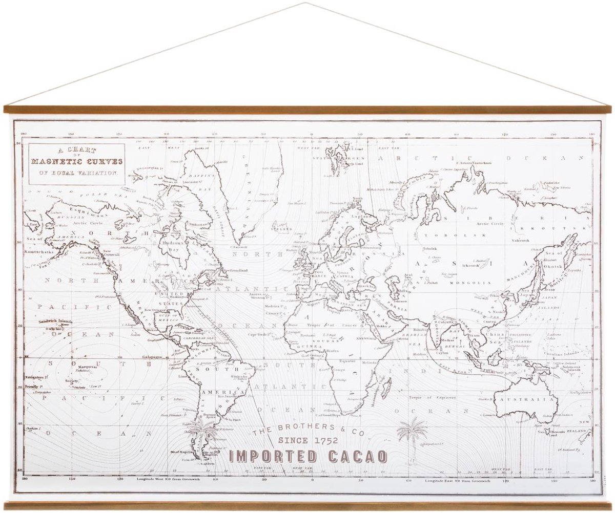 Wereldkaart op canvas MAPMONDE