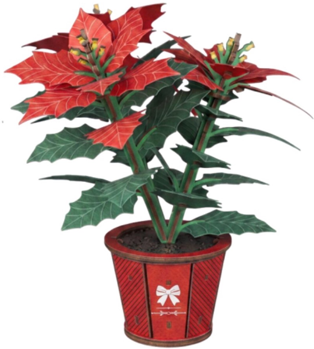 Cutebee, Bloem, Poinsettia, FWLP108, 16,8x17,8x20,8cm