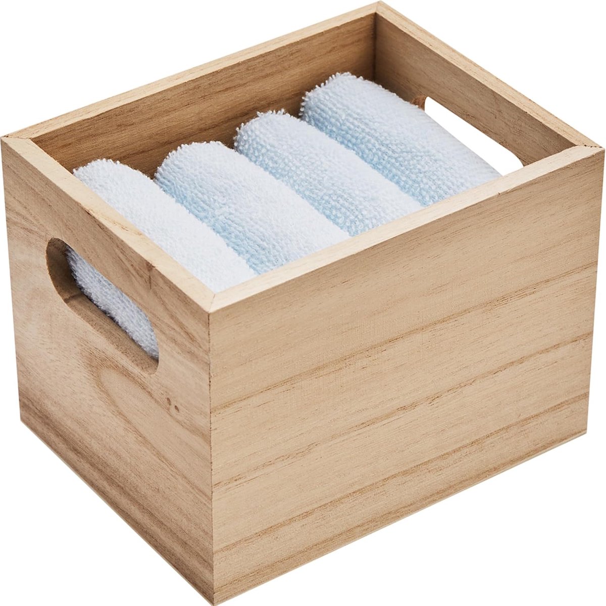 Gastendoeken set van 4 - 300 g/m² katoen - lichtblauw - absorberend en snel drogend - ShopVlot