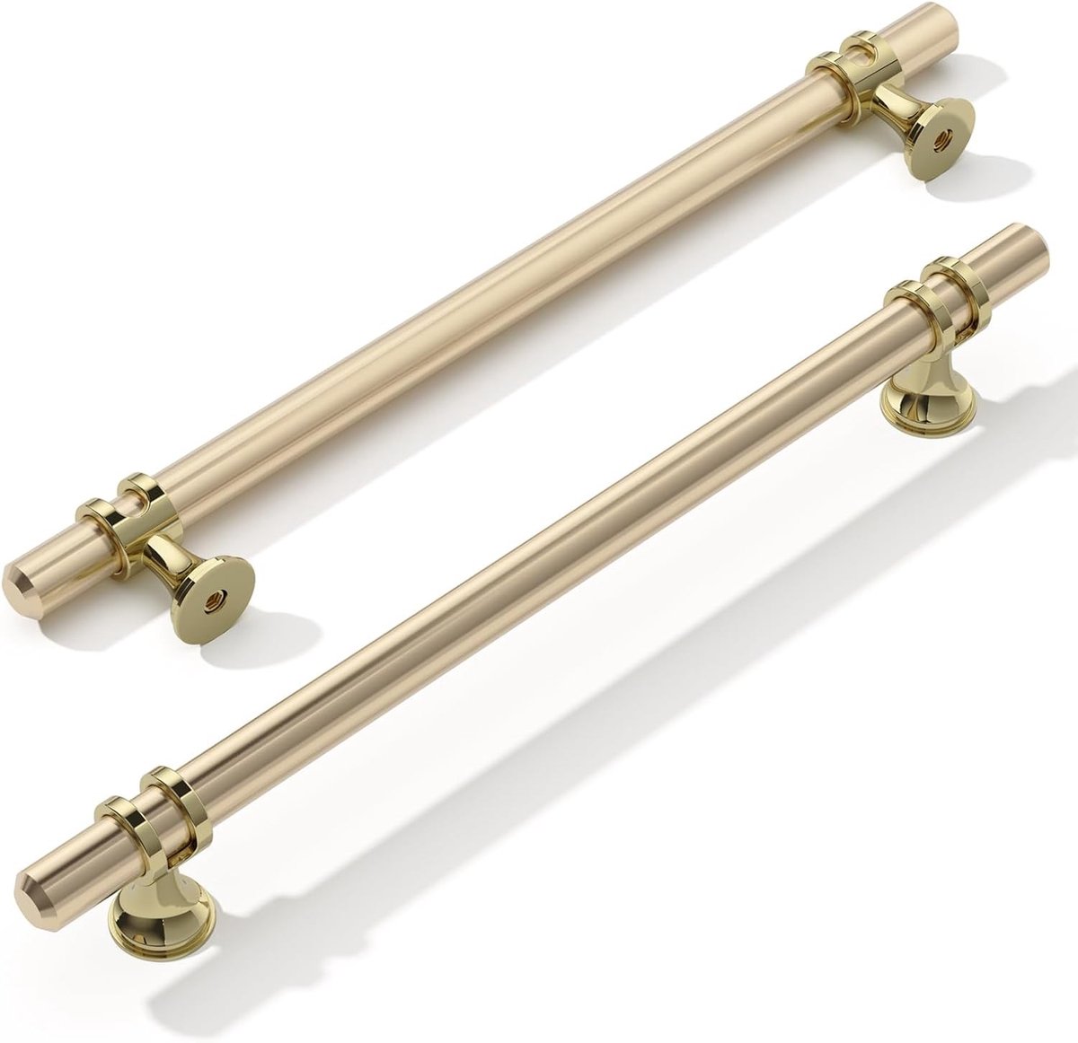 10 Stuks Meubelhandgrepen, 192mm Boorgatafstand, Kastgrepen voor Keuken en Badkamer, Gouden Afwerking met Oxidatie, Perfect voor Kasten en Deuren