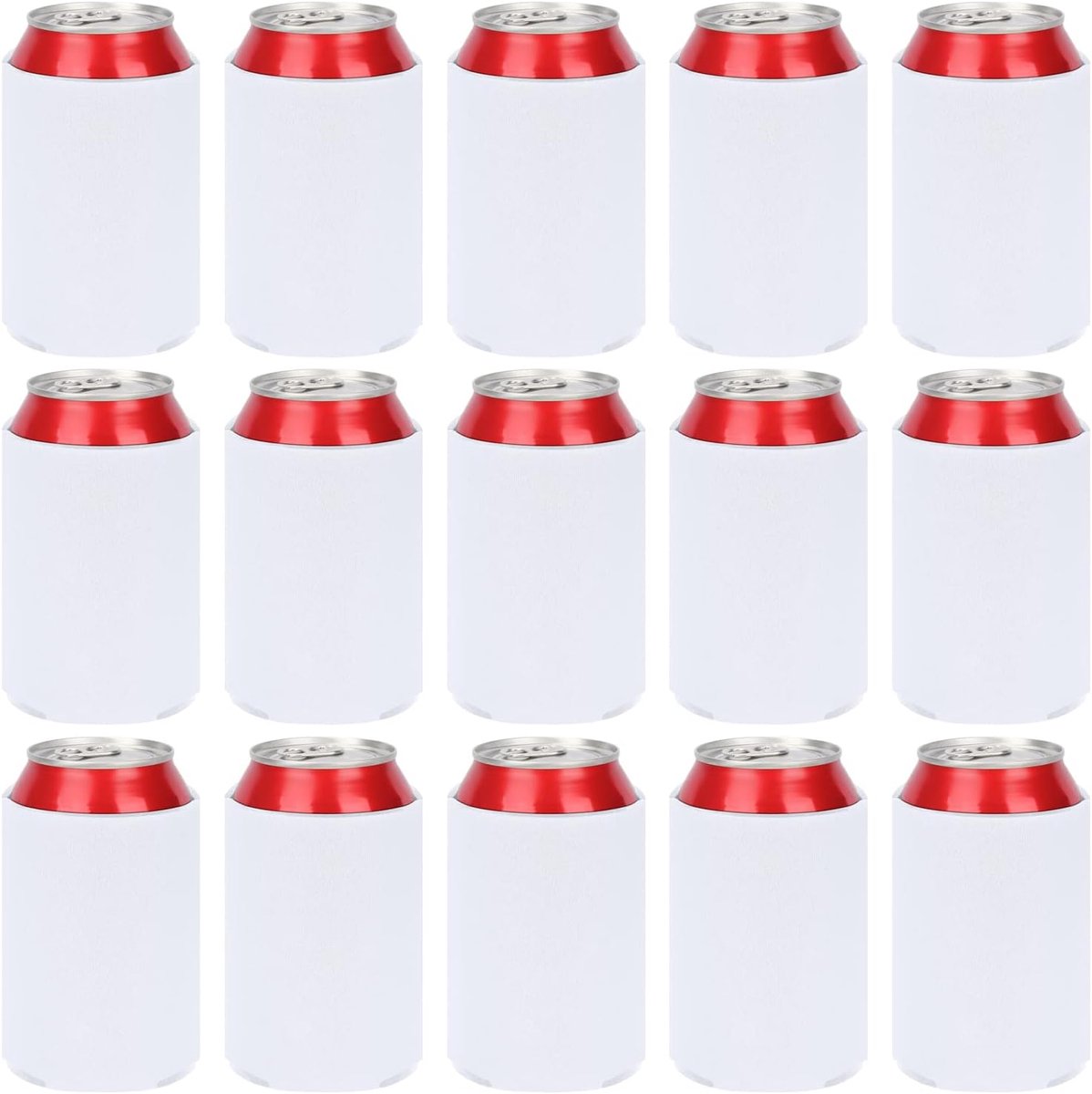15 Pcs 300ml Standard Foam Can Cooler, Insulated DIY Cooling Cuff Beer Bottles Can Cover Cooling Cuff, Beer Covers for - ShopVlot