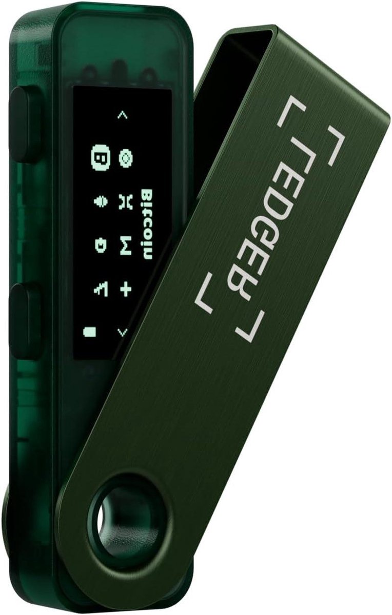Crypto Wallet - Digitale Valuta Beheerder - Digitale Assets Beveiligen - Offline Private Keys - 1 Count - Emerald Green