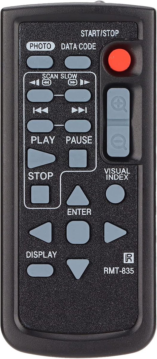 SnelShoppen - afstandsbediening RMT 835 vervangend model met goede signaaloverdracht voor video camera's zoals HDR PJ580E PJ790E PJ820E CX900E XR350 C