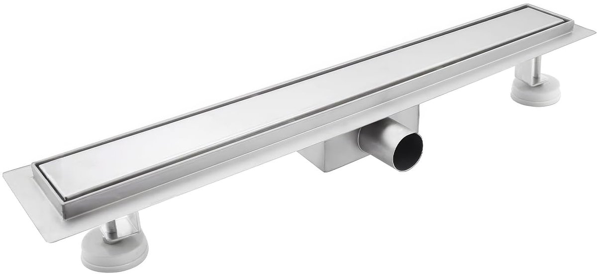 SnelShoppen - Doucheafvoer 60 cm RVS Complete Set voor Tegels - Roestvrij Staal, Ideaal voor Badkamer en Wellness