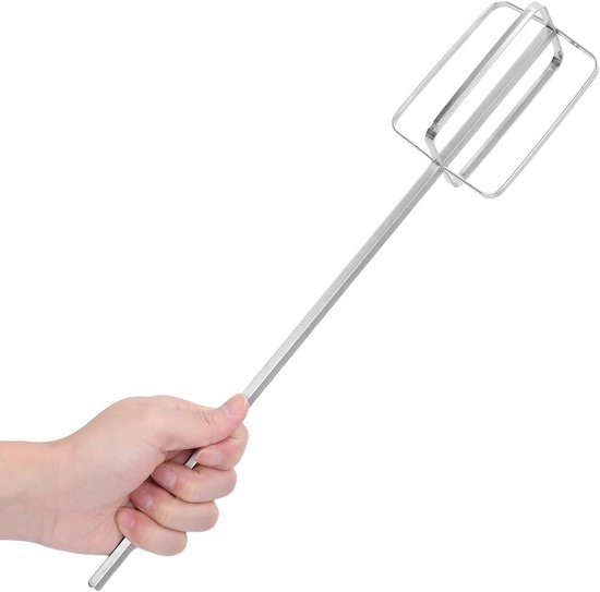 Mixer Opzetstuk - Garde Staaf Klopper - Beslag Mixen - Extra Lange Klopper - 40 cm - Zilver — afbeelding 3