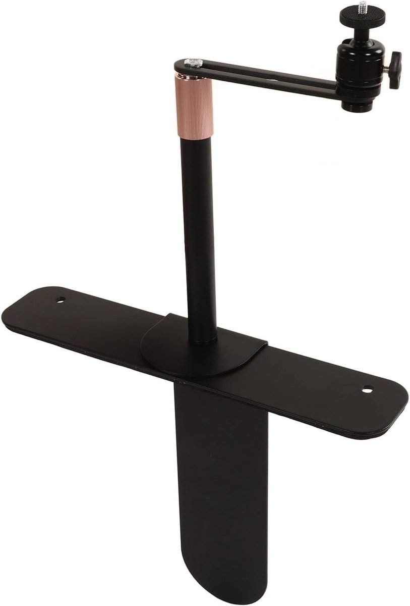 SnelShoppen - Projector Stand 24-40 Cm Hoogte Verstelbare Draagbare Sofa Bed Muur Projector Houder met 1/4 Inch Draad, 360° Rotatie en 90° Kanteling (