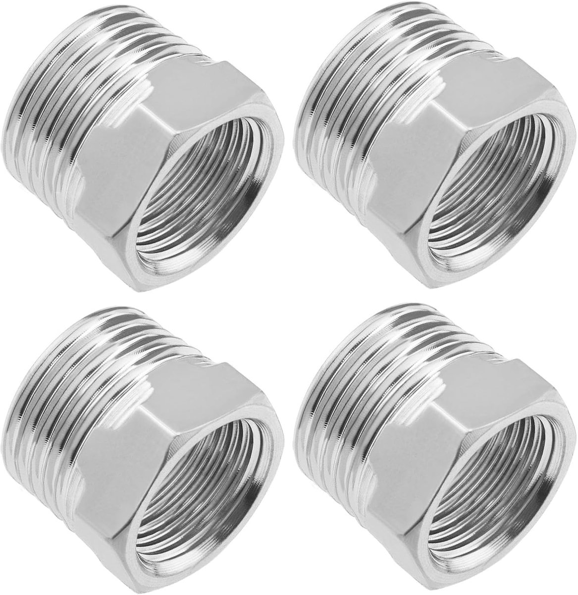Wateraansluiting 1/2" naar 3/8" - RVS connector - Duurzaam en corrosiebestendig - Voor tuinleidingen - ShopVlot