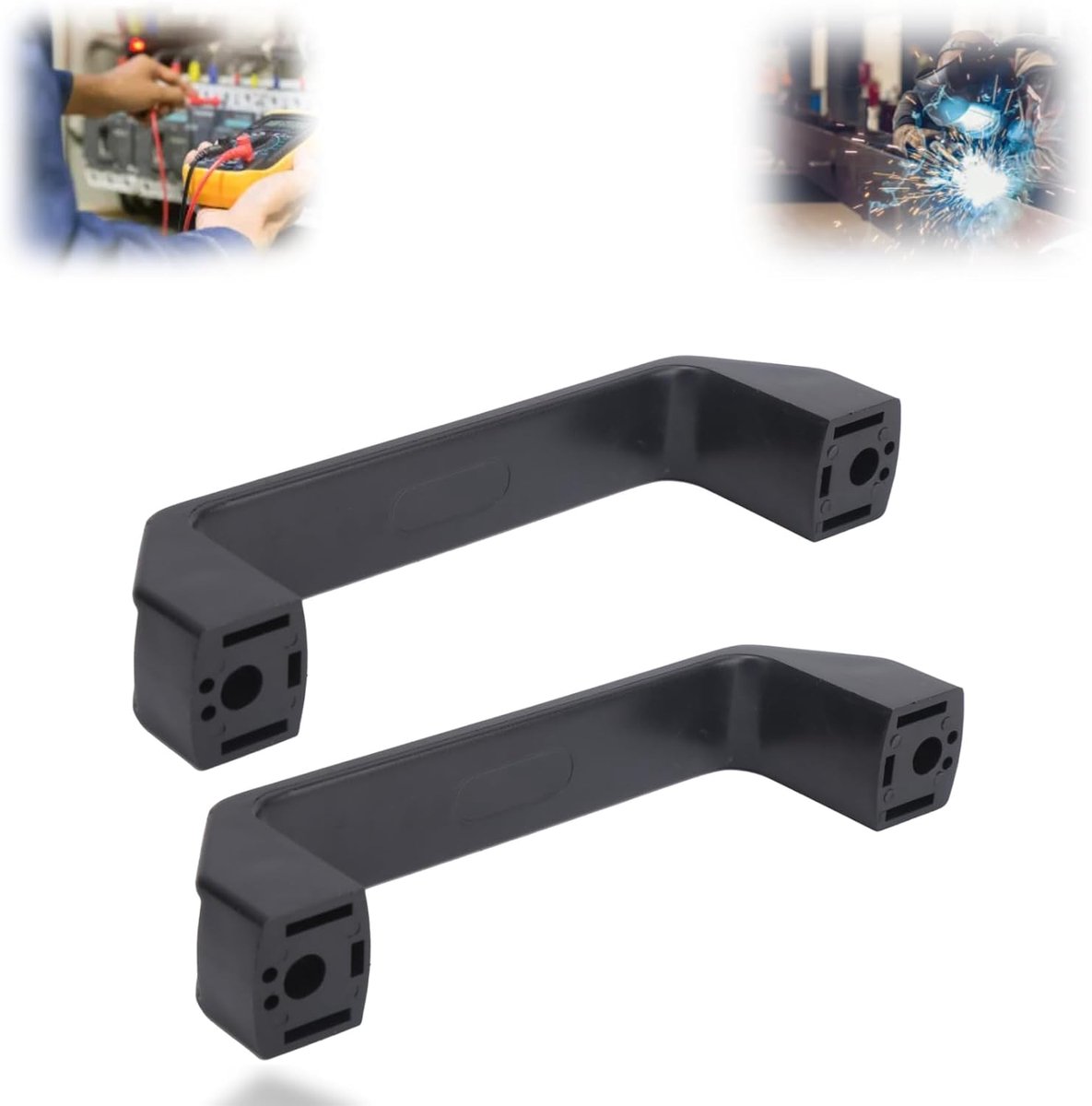 SnelShoppen - Pull Handgrepen Set van 2 Stuks 8.5mm Nylon Kunststof Handgreep voor Industriële Apparatuur en Machine Gereedschap (150mm)