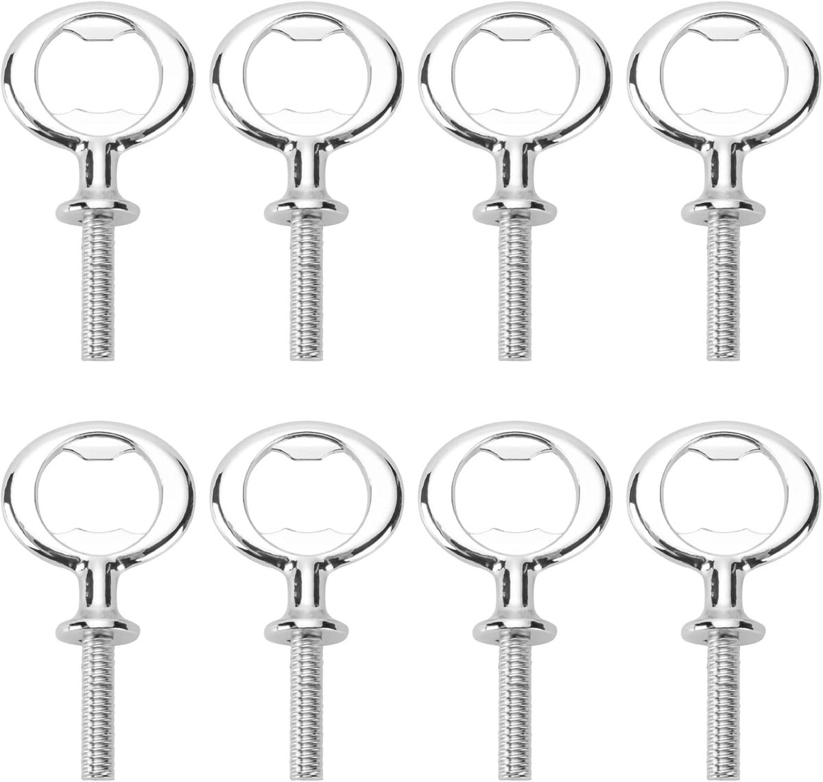 Flesopener set van 8 - metalen flesopeners - eenvoudig te installeren - ideaal voor doe-het-zelf projecten - ShopVlot