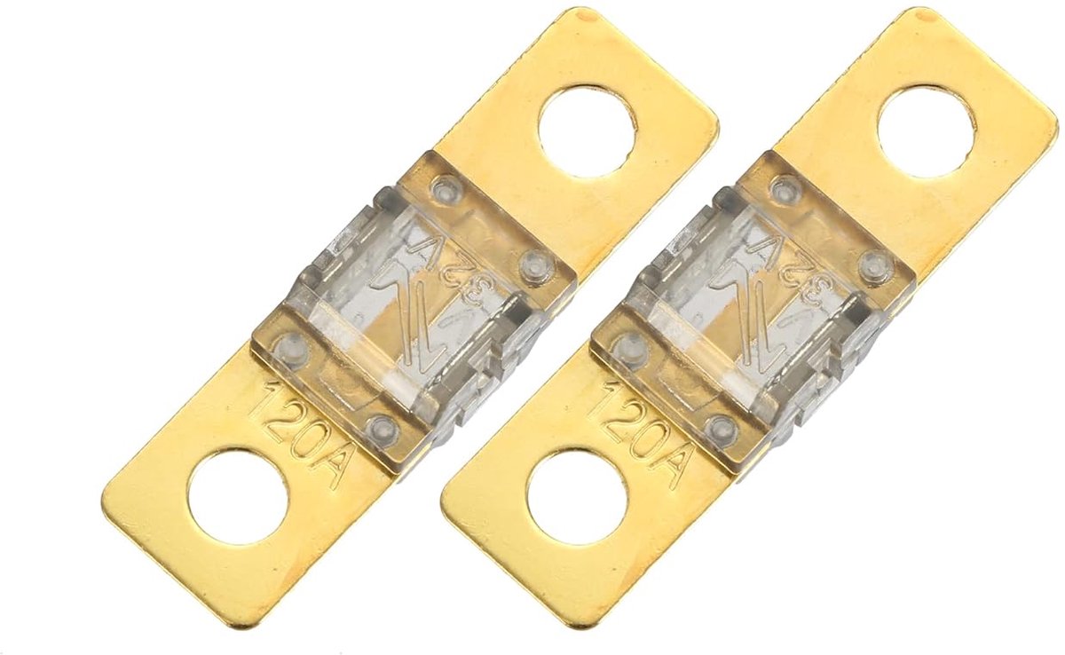 ABSOPRO 2 Stuks 120A 32V Bout Op AMI Zekering Voor Auto Marine Audio Video Systeem