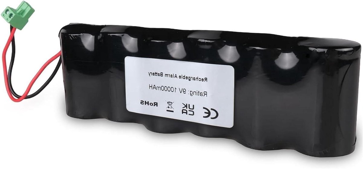 Alarmaccupack - Reservebatterij Sirene - Beveiligingssysteem Voeden - Hoge Capaciteit 10000mAh - 9V - Niet gespecificeerd