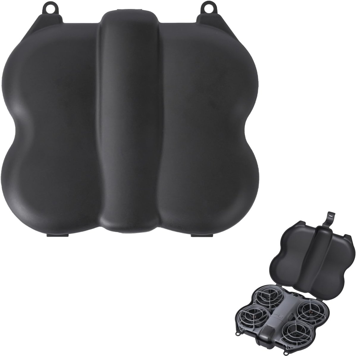 opbergtas voor DJI Neo 2, beschermhoes voor drone, draagtas, koffer, accessoires, Zwart, 17.8 x 16.4 x 4.5 cm