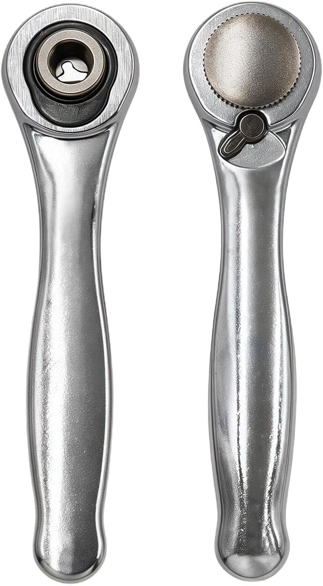 1/4 inch magnetische schroevendraaier, 1/4 inch geleidingsratel met hoog draaimoment, 72 tanden, ratelsleutel voor nauwe plaatsen