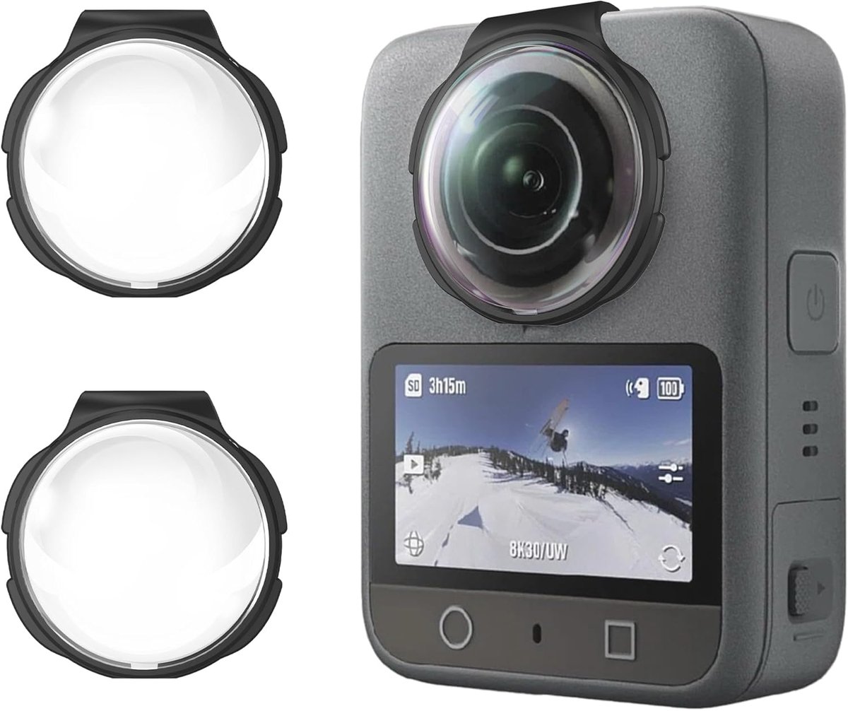2 stuks pantserbeschermfolie voor DJI OSMO 360, ultra-heldere DJI OSMO 360 beschermfolie, 9H hardheid, ultradun, krasbestendig, anti-luchtbellen, anti-vingerafdruk
