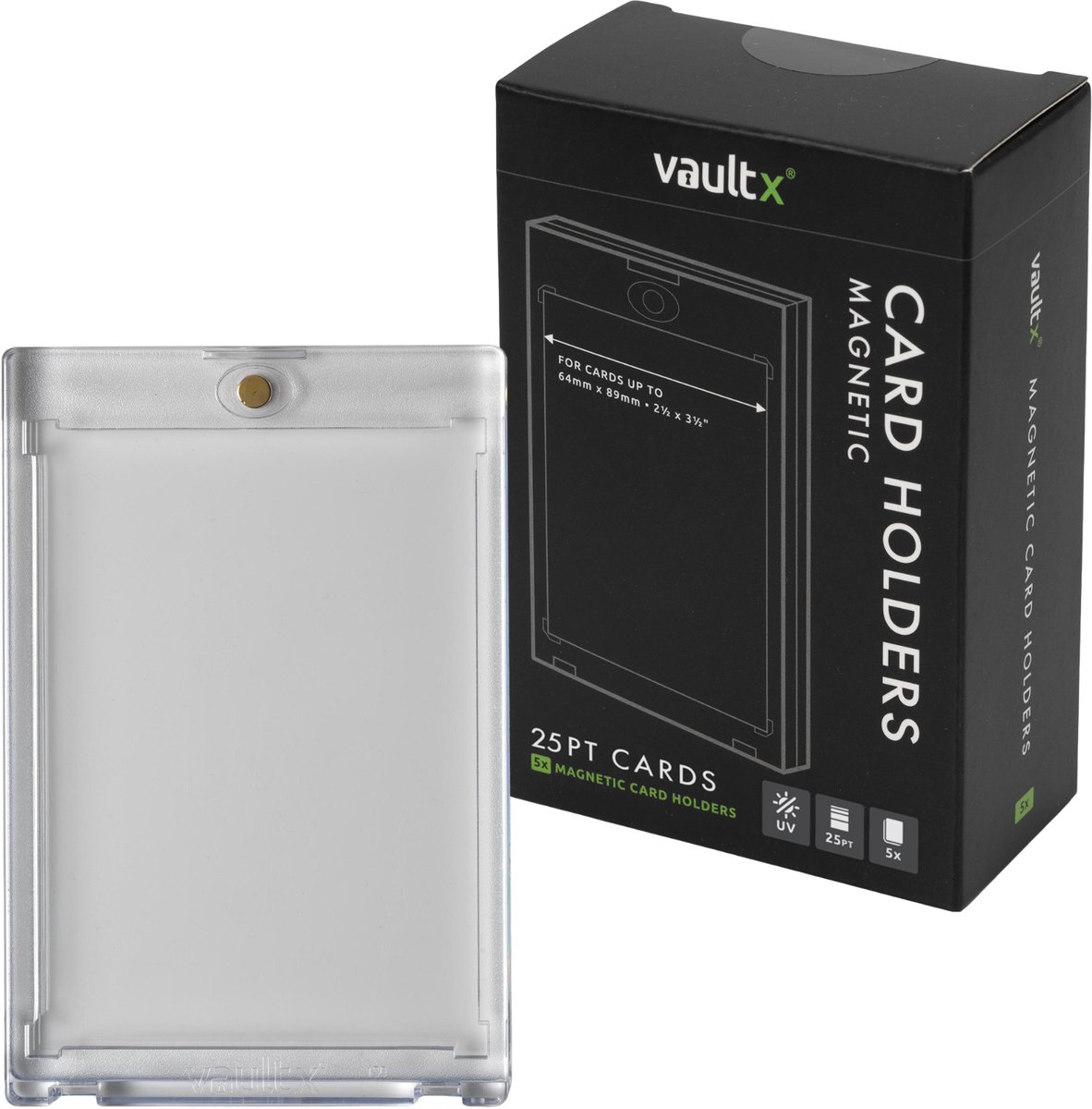 Vault X Magnetische Kaartenhouders 25pt voor Trading Cards - Kaartenhouders - 5 Stuks