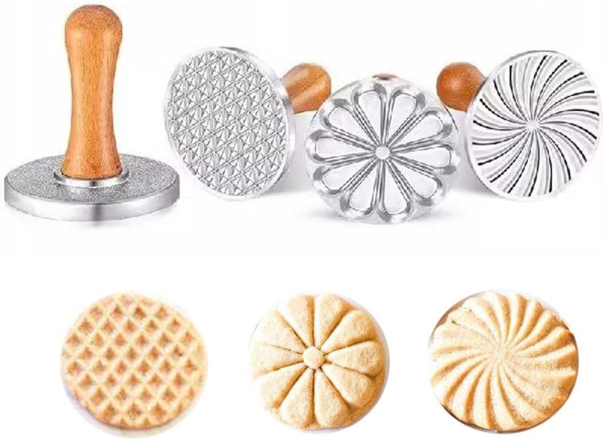 Geometrische Koekjesstempel Set van 3 - Perfect voor Bakken, Decoreren en Creatieve Koekjes