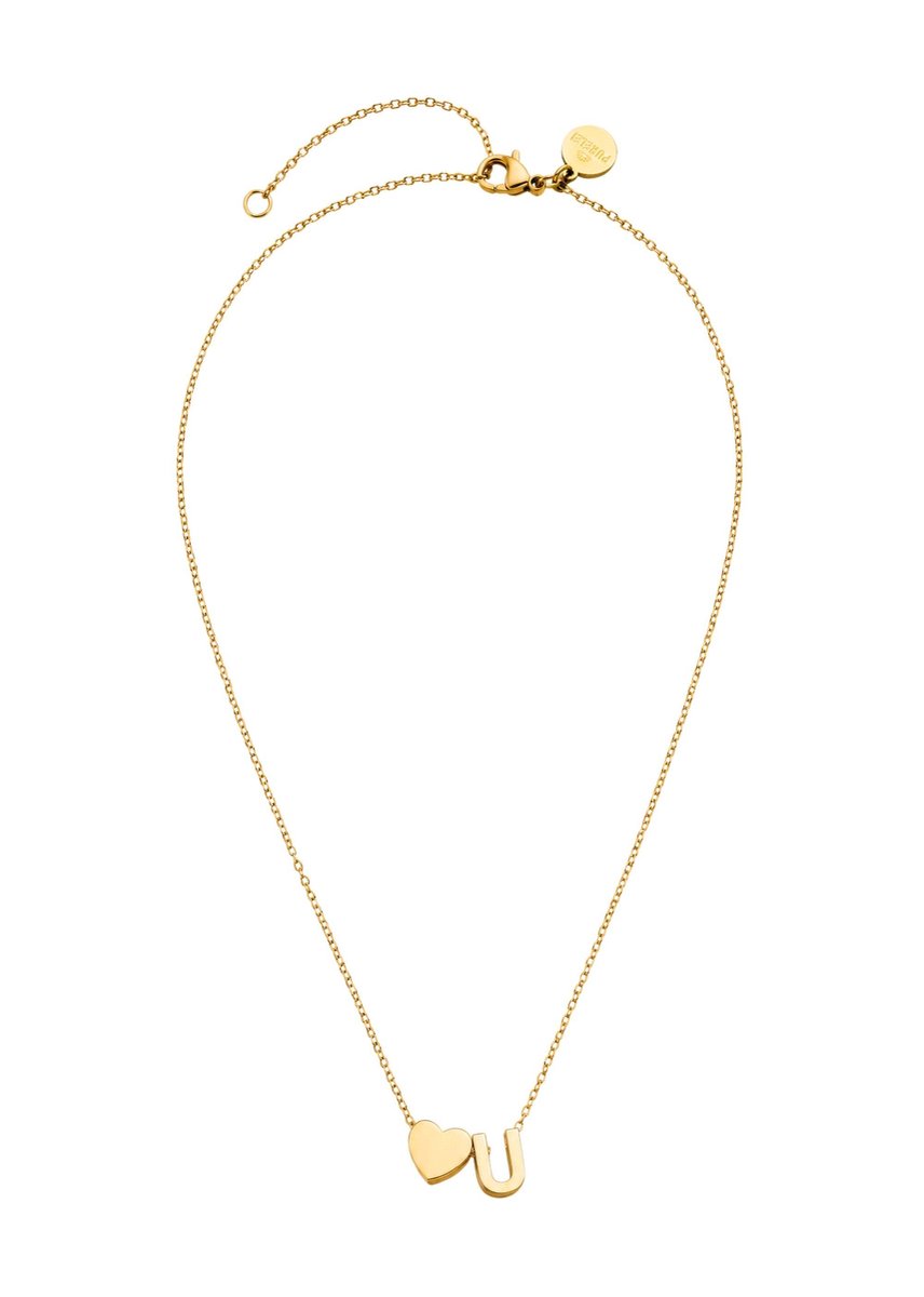 PURELEI Ketting Letter Heart U
