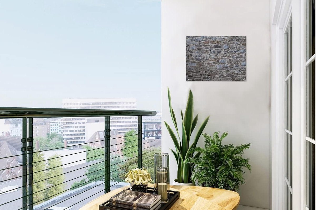 Tuinposter - Tuindoek Muurdecoratie - Tuin Aankleden - UV Bestendig Bisonyl - 40x30 cm - Veelkleurig