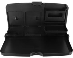 Auto Achterbank Tafel - Reistafel Auto - Eten Onderweg - Opvouwbaar Ontwerp - 37 x 22 x 5 cm - Zwart