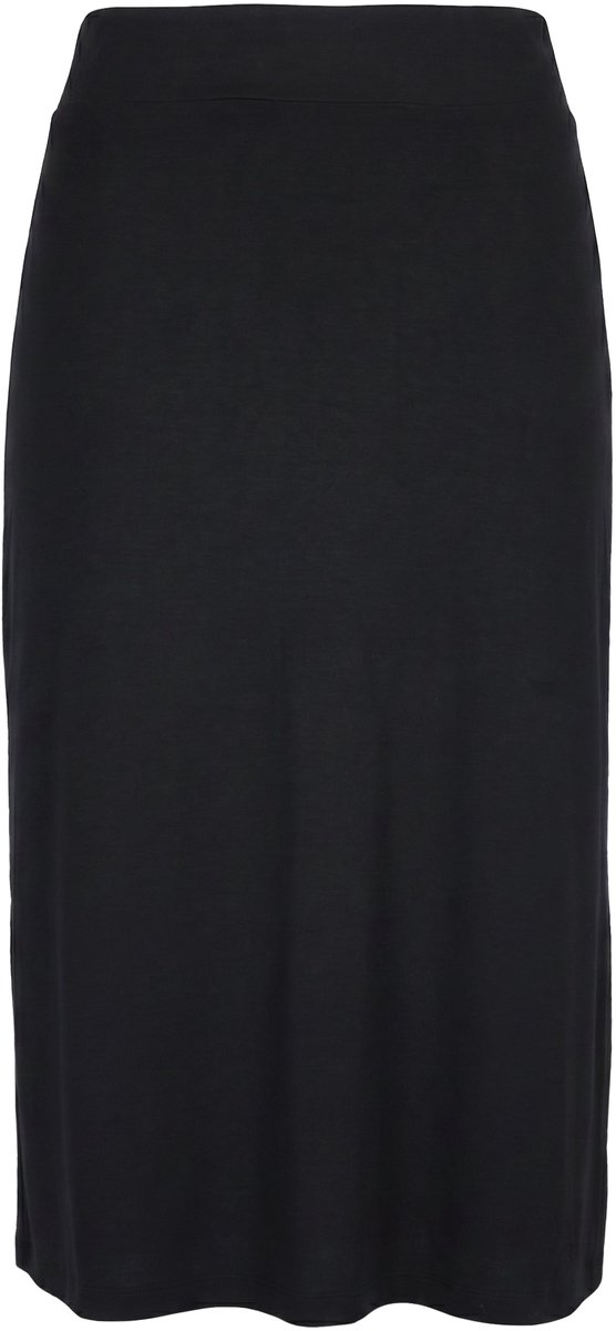 Angel of Style - Dames - Jersey rok A-lijn elastische tailleband - Zwart - Maat 48