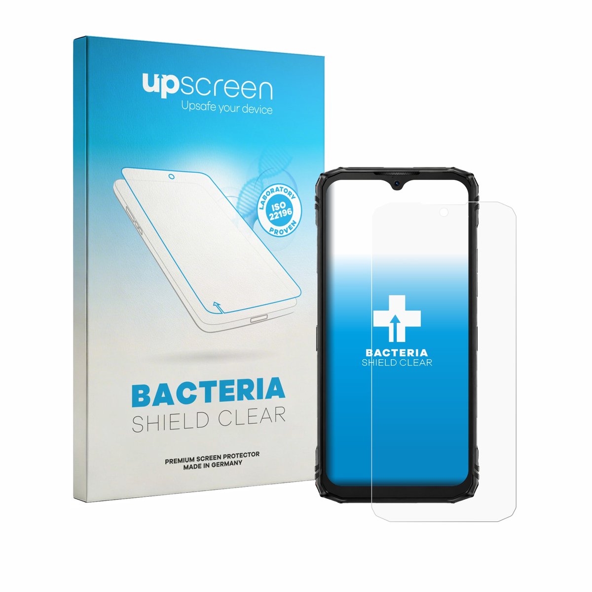 upscreen - Screenprotector voor Doogee Blade 10 Pro Energy - Folie Beschermfolie transparant antibacterieel