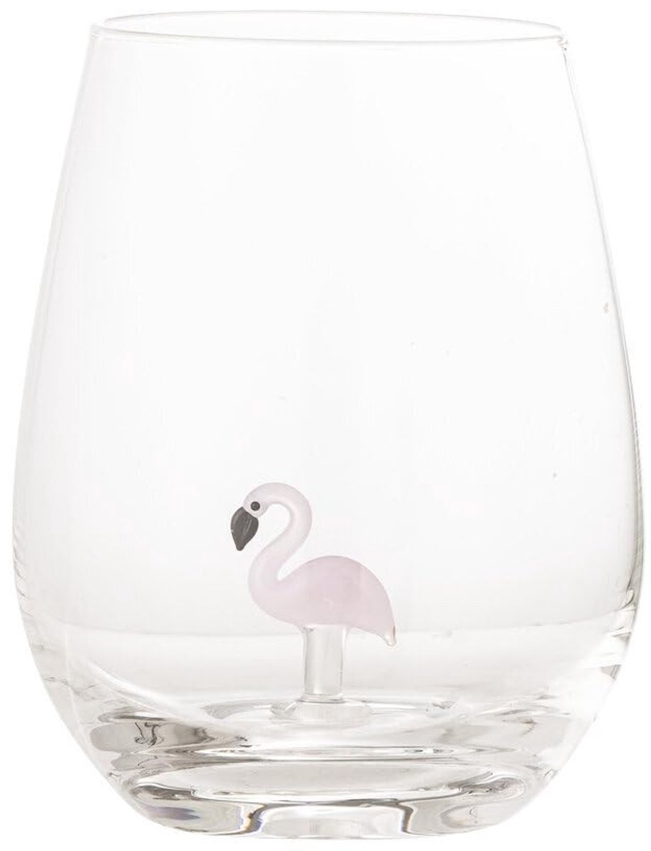 Omgoods - Transparant Drinkglas met Flamingo Design