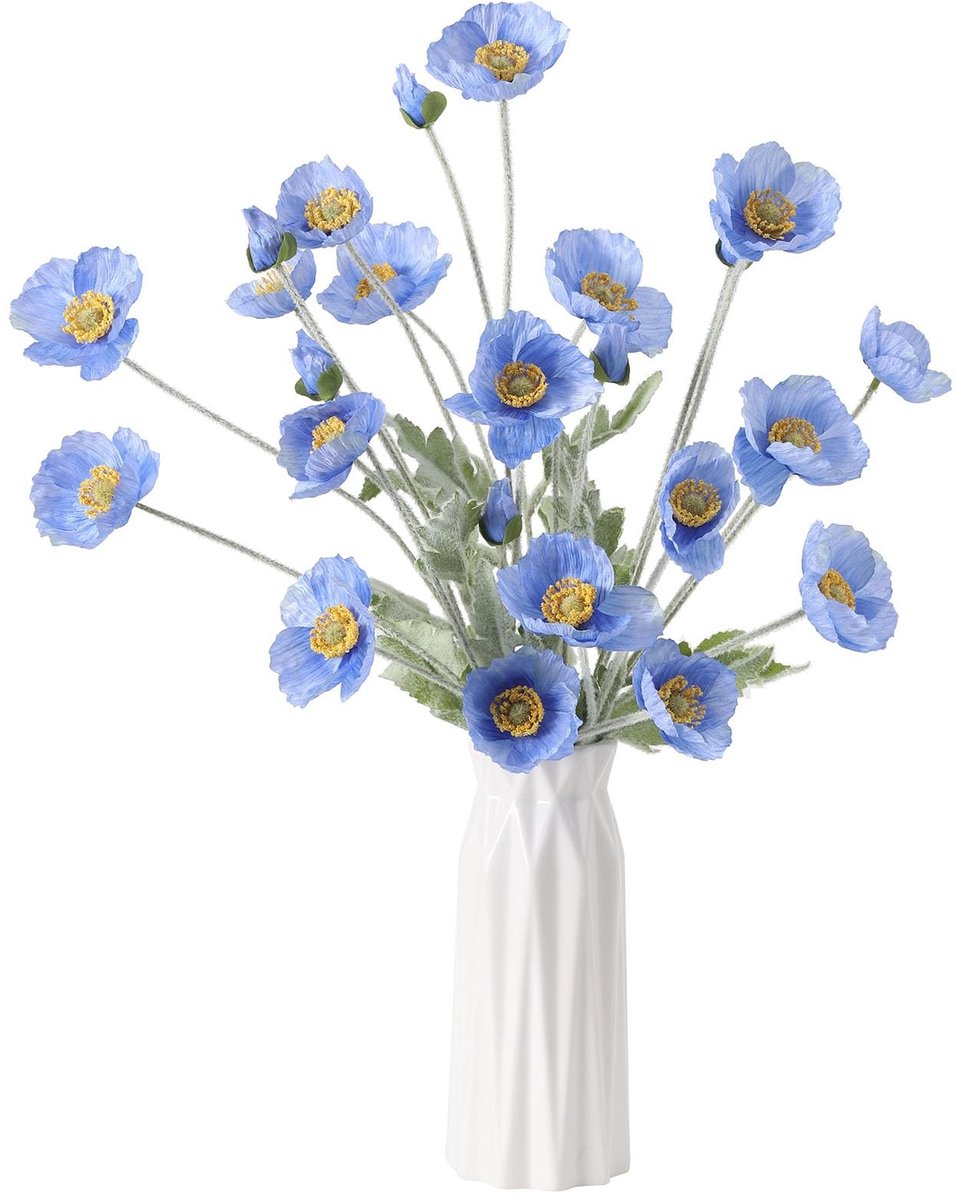 Omgoods - Set van 6 Kunstmatige Pioenrozen voor Huisdecoratie en Bruiloften