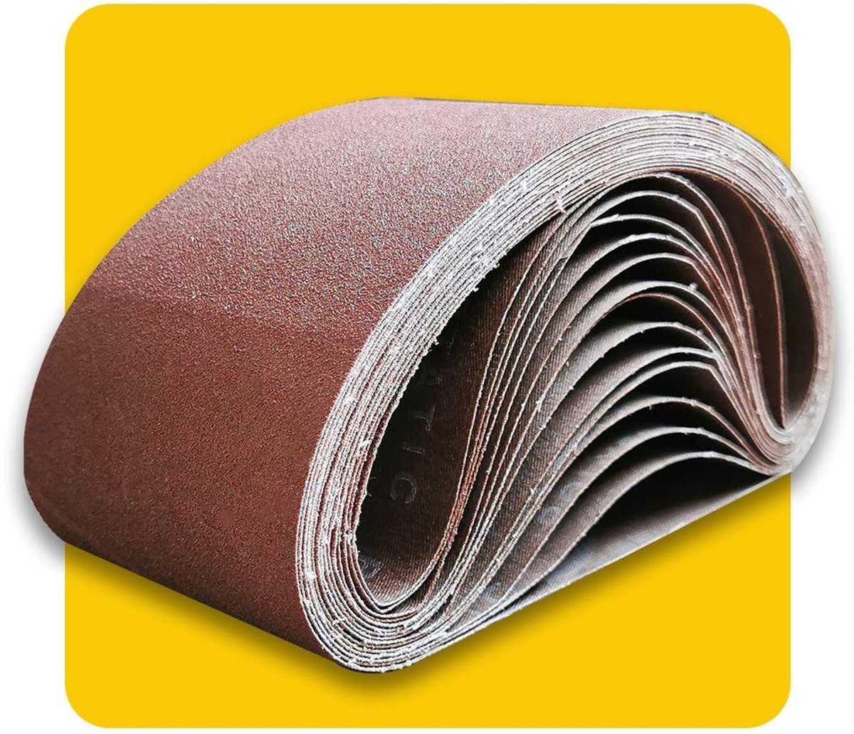 Omgoods - Premium Aluminium Oxide Schuurbanden 60 Grit - Set van 12