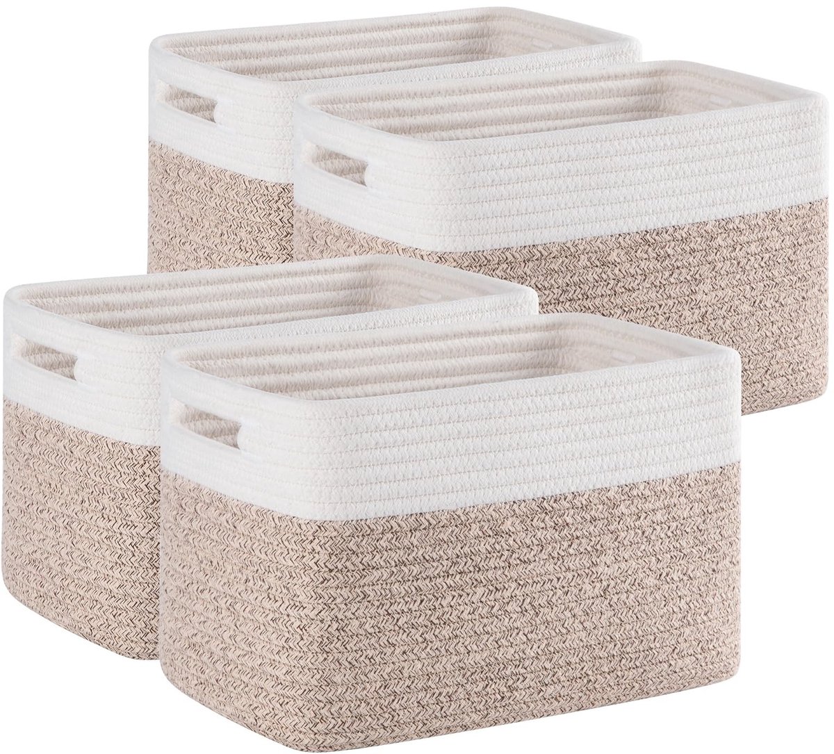 Omgoods - 4 Stuks Opbergmanden voor Thuis - Ideaal voor Speelgoed, Boeken & Kleding