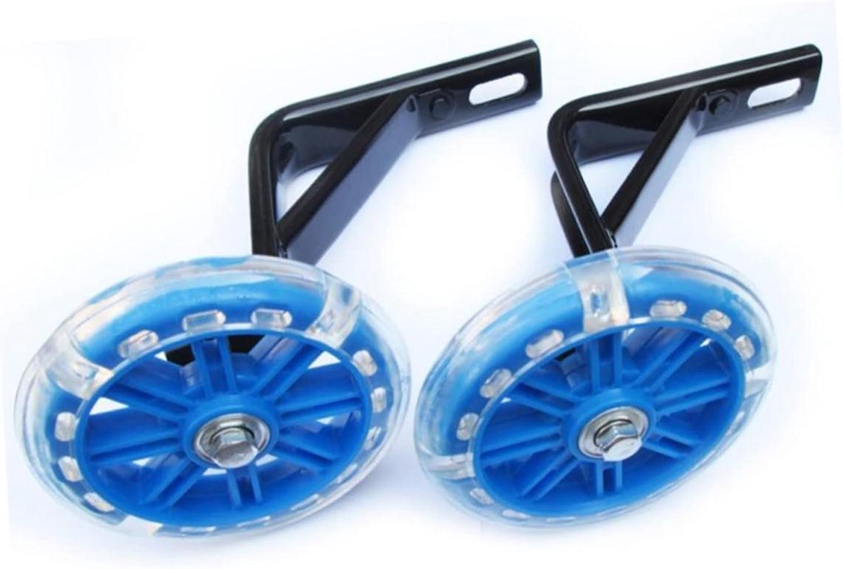 Kinderfiets Zijwieltjes Stabilisator Wielen Leren Fietsen Versterkt Verstevigingsontwerp 20 Inch Blauw