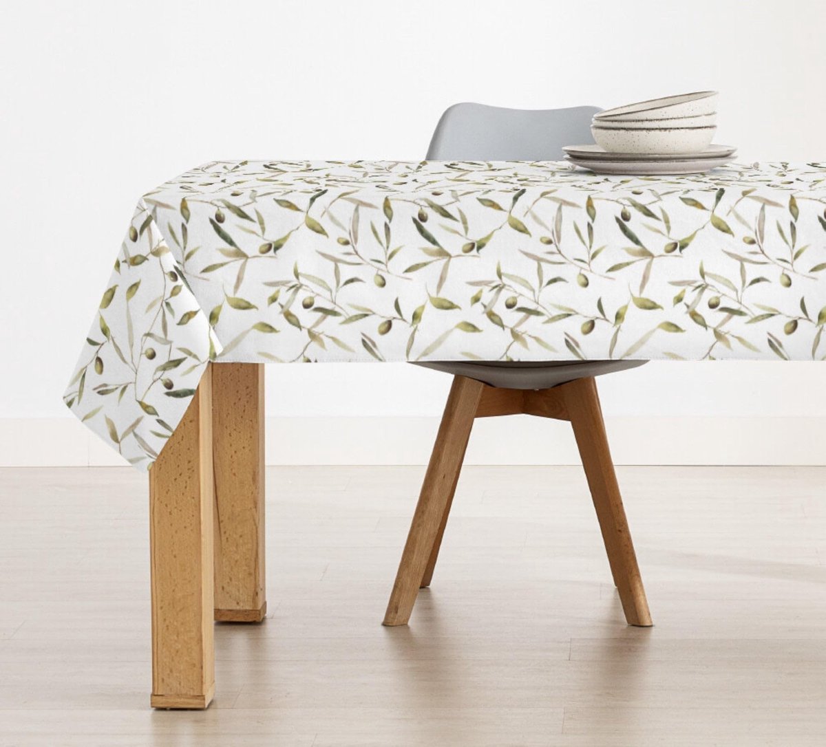 Omgoods - Vlekafstotend Tafelkleed 240 x 155 cm van 100% Biologisch Katoen